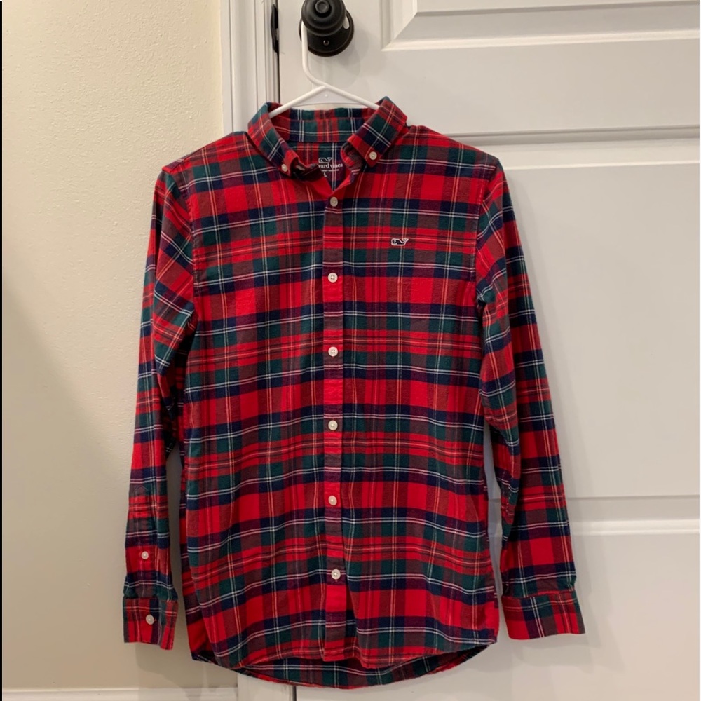 Boys Vineyard Vines Plaid Button down